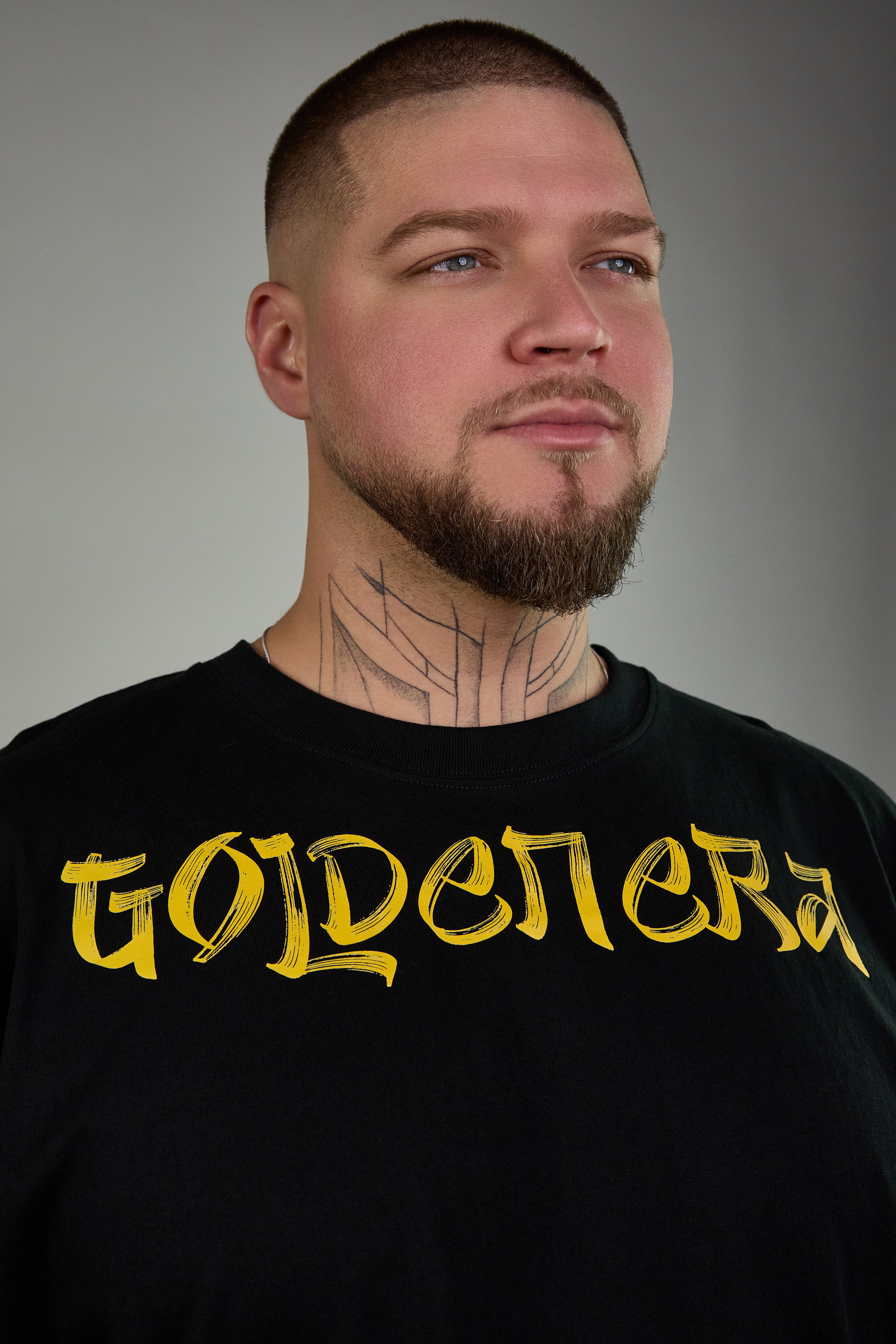 “Golden Star” Juodi Marškinėliai Vyrams