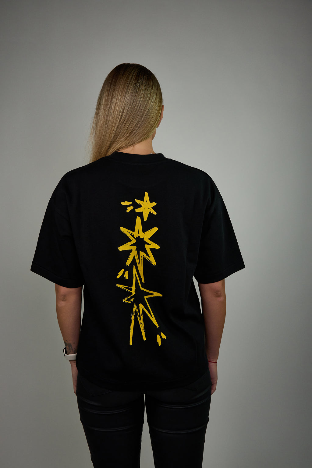 Golden Era “Golden Star” Juodi Marškinėliai Moterims