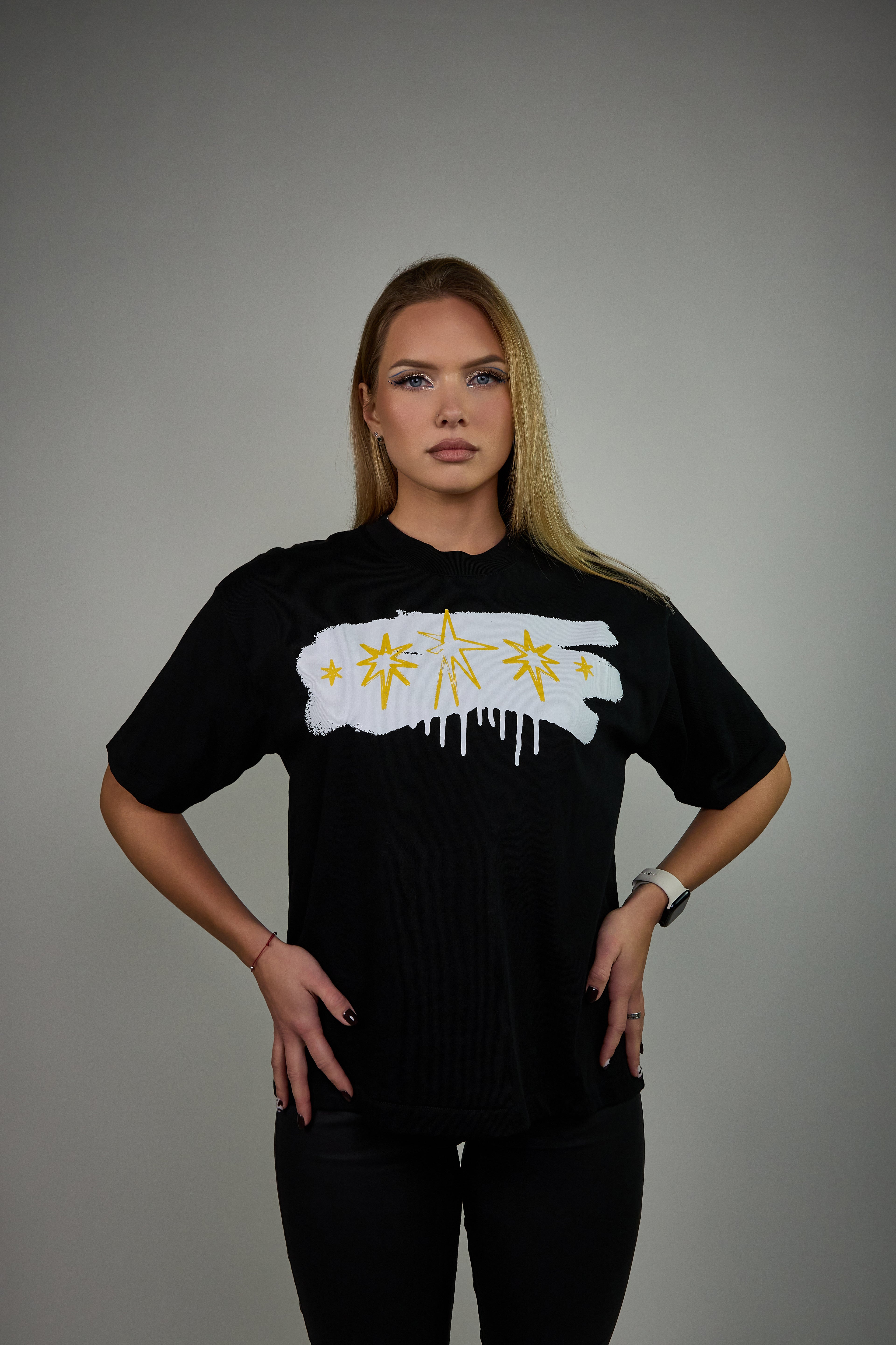 Golden Era Signature Moteriški Marškinėliai – Juodi