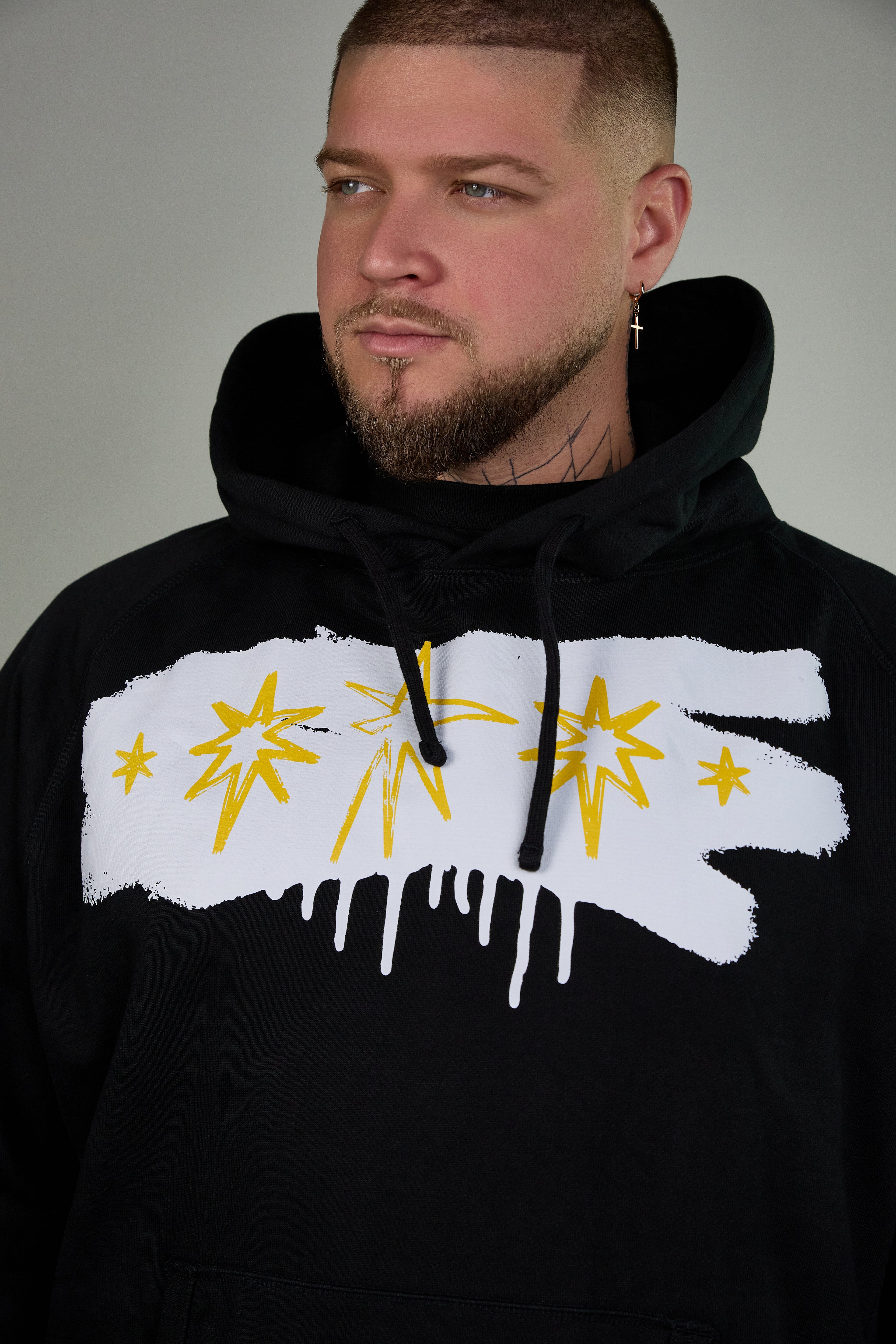 Golden Era Signature Džemperis su Kapišonu – Juodas Vyrams